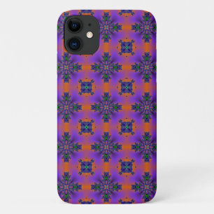 Artdeco Flowers in Retro Style iPhone 11 Case