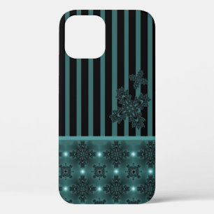 Artdeco Flowers in Retro Style iPhone 12 Case