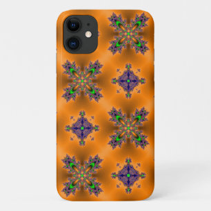 Artdeco Flowers in Retro Style iPhone 11 Case