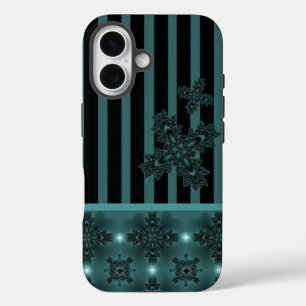 Artdeco Flowers in Retro Style iPhone 16 Case