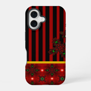 Artdeco Flowers in Retro Style iPhone 16 Case