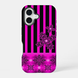 Artdeco Flowers in Retro Style iPhone 16 Case