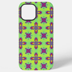 Artdeco Flowers in Retro Style iPhone 12 Pro Max Case