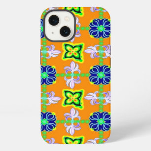 Artdeco Flowers in Retro Style iPhone 13 Case