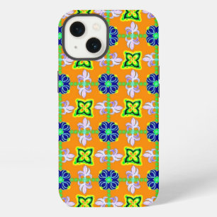 Artdeco Flowers in Retro Style iPhone 13 Case