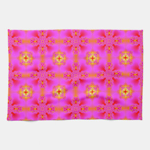 Artdeco Flowers in Retro Style Kitchen Towel