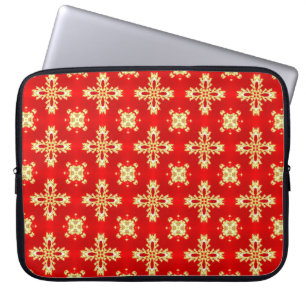 Artdeco Flowers in Retro Style Laptop Sleeve