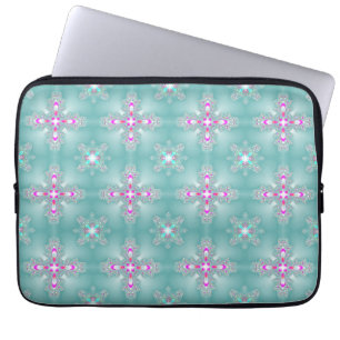 Artdeco Flowers in Retro Style Laptop Sleeve