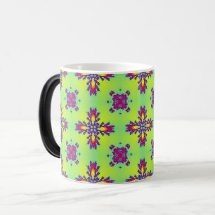 Artdeco Flowers in Retro Style Magic Mug