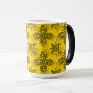 Artdeco Flowers in Retro Style Magic Mug