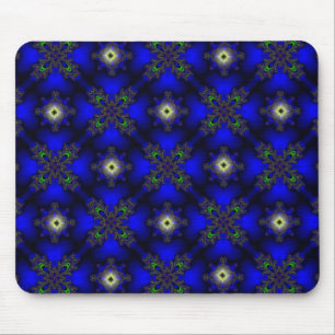 Artdeco Flowers in Retro Style Mouse Pad