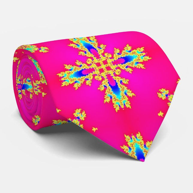 Artdeco Flowers in Retro Style Tie (Rolled)