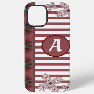 Artdeco Flowers in Retro Style with monogram iPhone 12 Pro Max Case