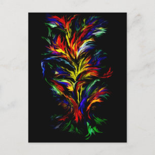 Artdeco in Regenbogen Style Postcard