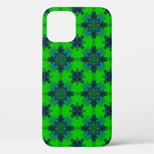 Artdeco in retrolook green and blue iPhone 12 case