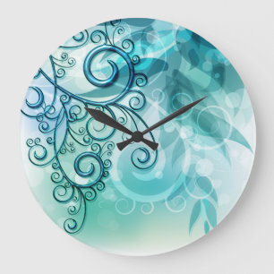 Arte Abstraite 90 Mur Horloge & Options Numériques
