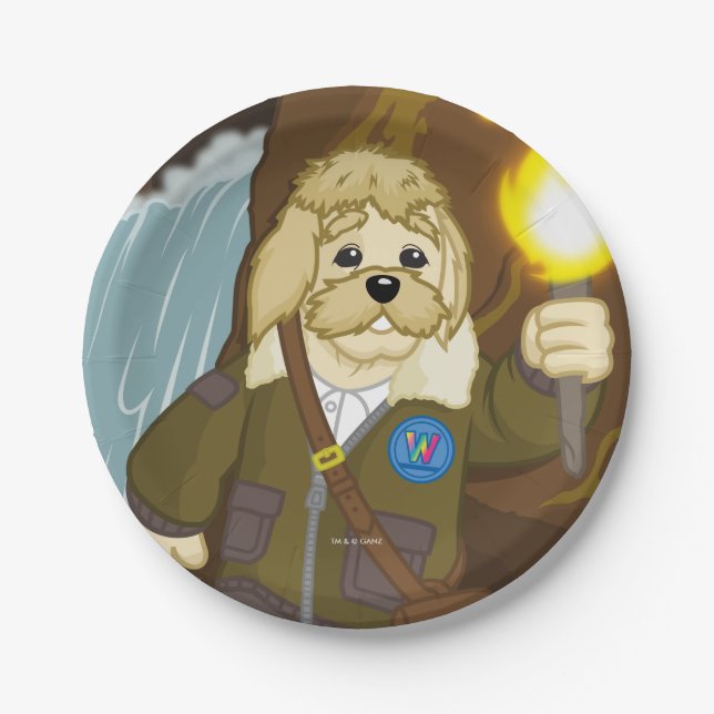 Arte Fact Goes Exploring Paper Plate (Front)