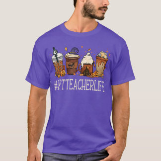 Arteacher Horror Coffee Spooky Halloween Pumpkin A T-Shirt