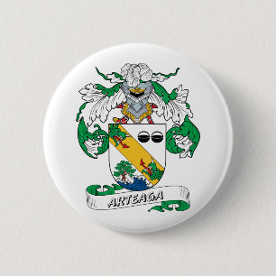 Arteaga Family Crest 2 Inch Round Button