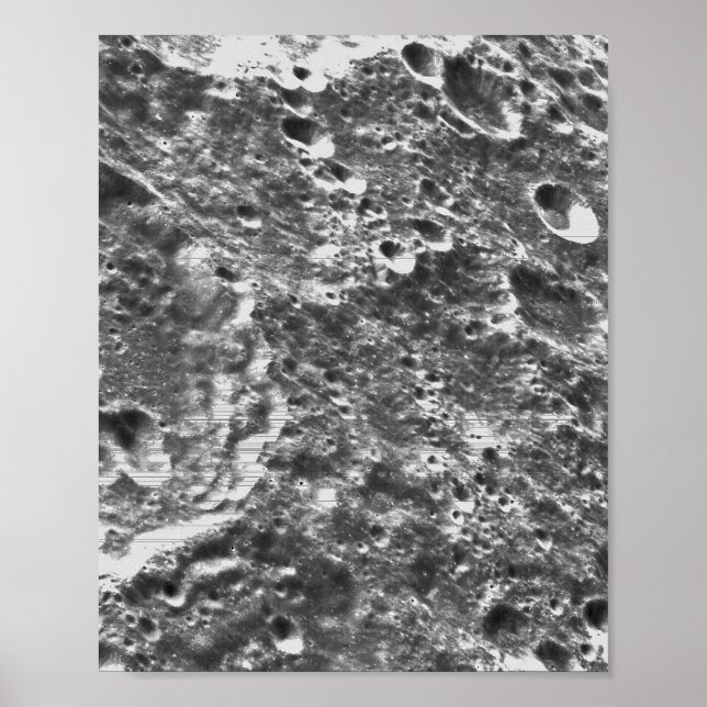 Artemis 1 Moon Mission Lunar Image Poster (Front)