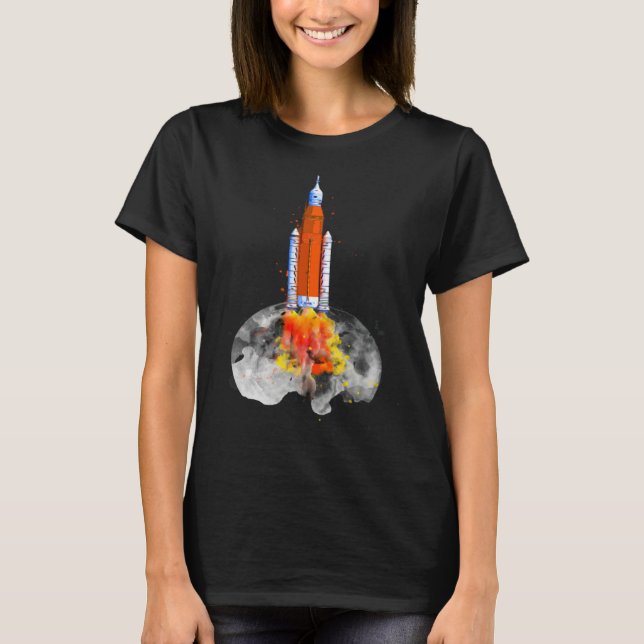 Artemis 1 SLS Rocket Launch Mission To The Moon An T-Shirt (Front)