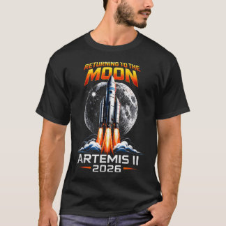 Artemis 2 Astronaut Moon T-Shirt