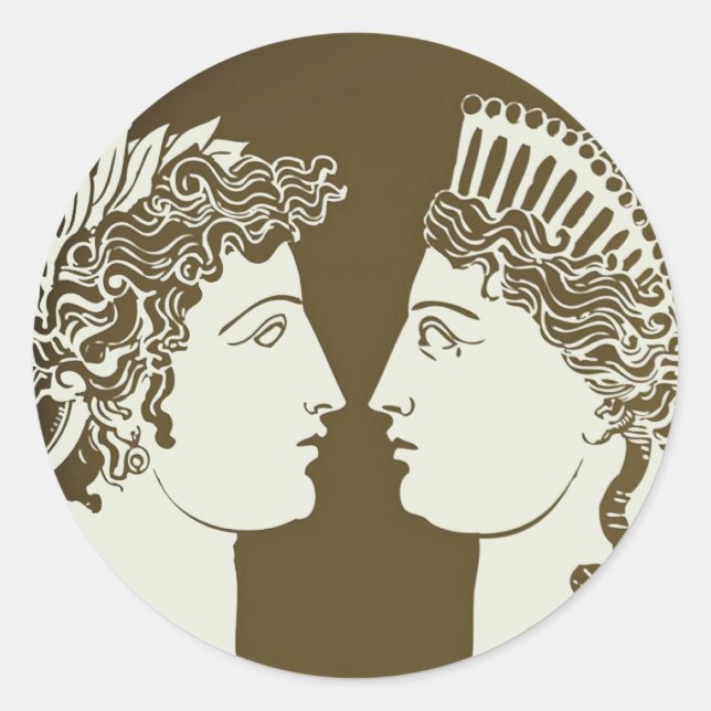 Artemis and Apollo Sticker (Front)