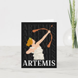 Artemis Goddess Of Hunting And The Moon Greek Myth Card