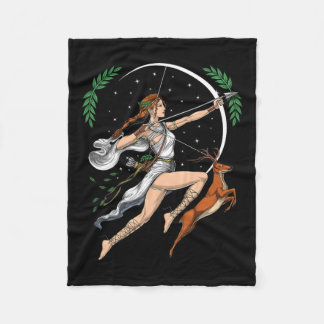 Artemis Greek Goddess Of Hunting Ancient Greece My Fleece Blanket