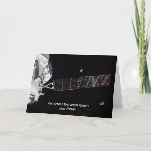 Artemis I Between Earth and Moon Card