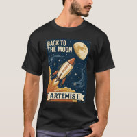 Artemis II Back To The Moon Vintage Space Poster
