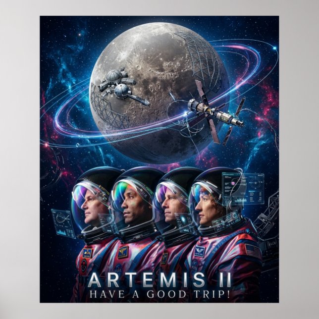 ARTEMIS II Have a Good Trip Poster (Front)