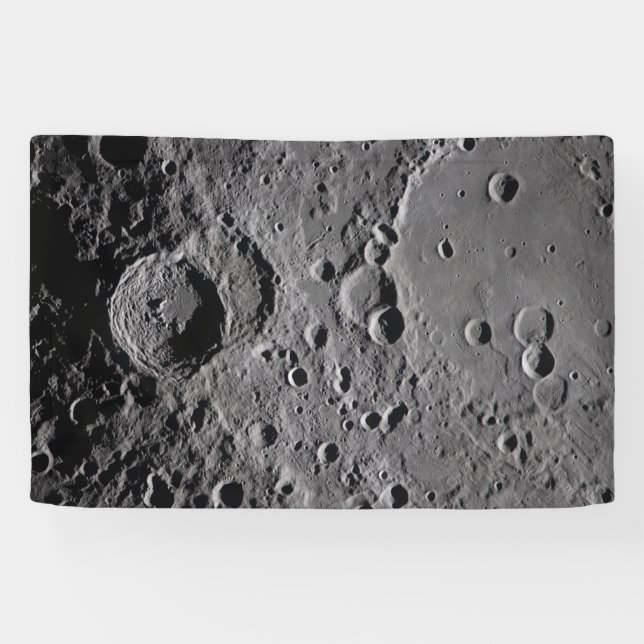 Artemis II Lunar Craters Banner (Horizontal)