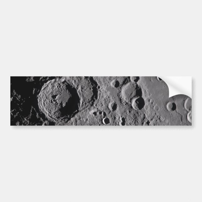Artemis II Lunar Craters Bumper Sticker (Front)