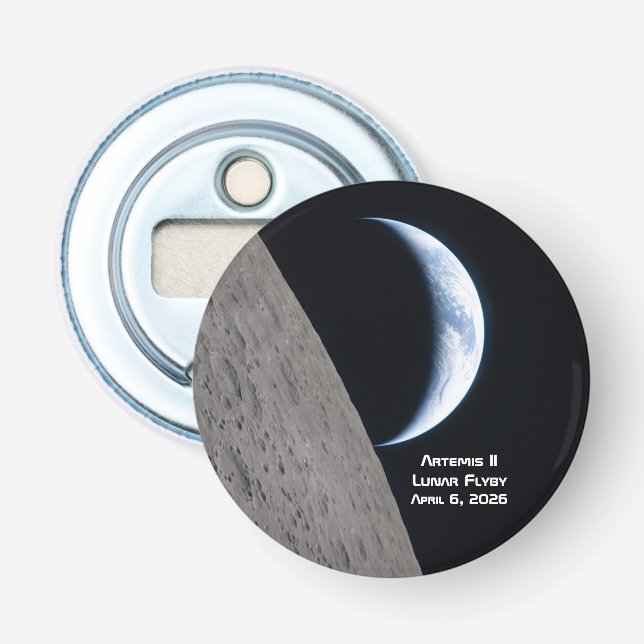 Artemis II Lunar Flyby Bottle Opener (Front)