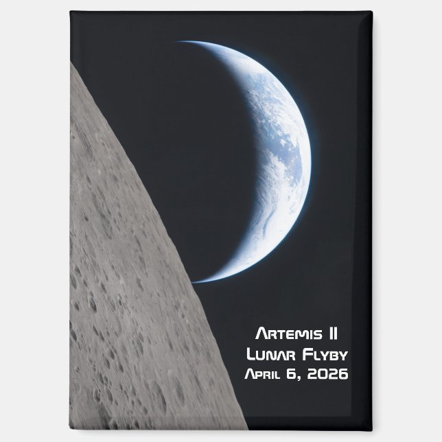 Artemis II Lunar Flyby Magnet (Front)