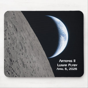 Artemis II Lunar Flyby Mouse Pad