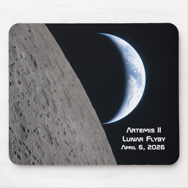 Artemis II Lunar Flyby Mouse Pad (Front)