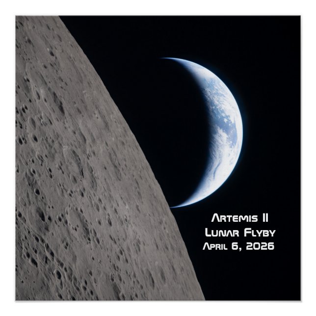 Artemis II Lunar Flyby Poster (Front)
