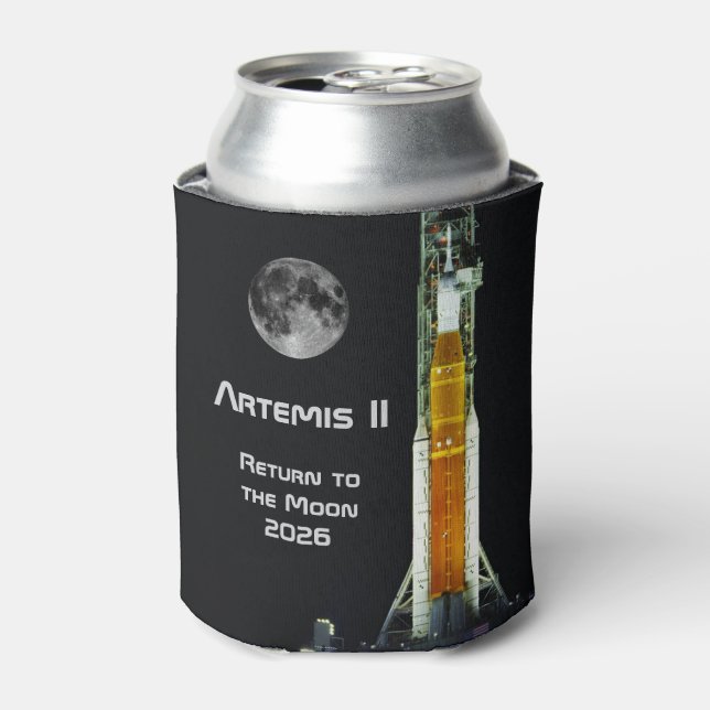 Artemis II Moon Mission Can Cooler (Can Front)