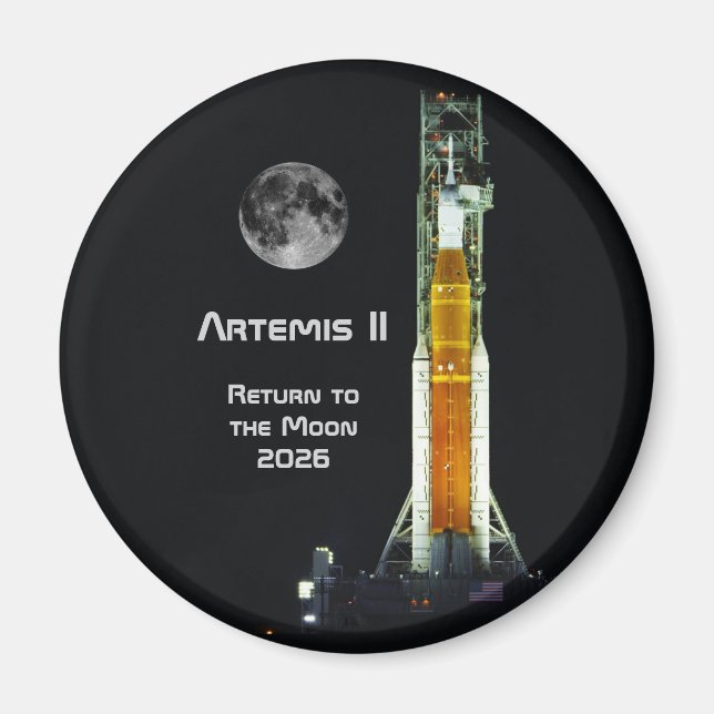 Artemis II Moon Mission Magnet (Front)