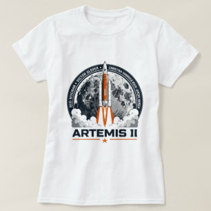 Artemis II Space Mission Rocket Launch T-Shirt - M