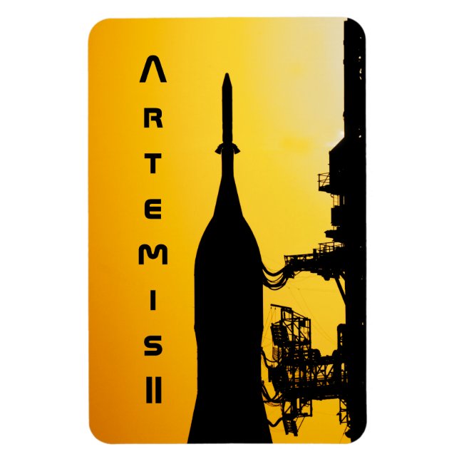 Artemis II to Launch Pad Magnet (Vertical)