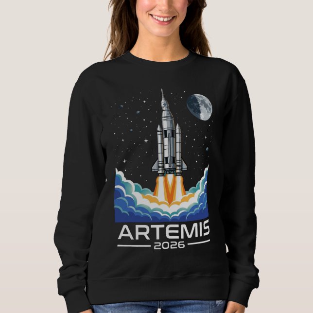 Artemis Launch to The Moon Sweatshirt (Front)