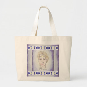 Artemis Moon Goddess Large Tote Bag