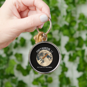 Artemis moon mission keychain