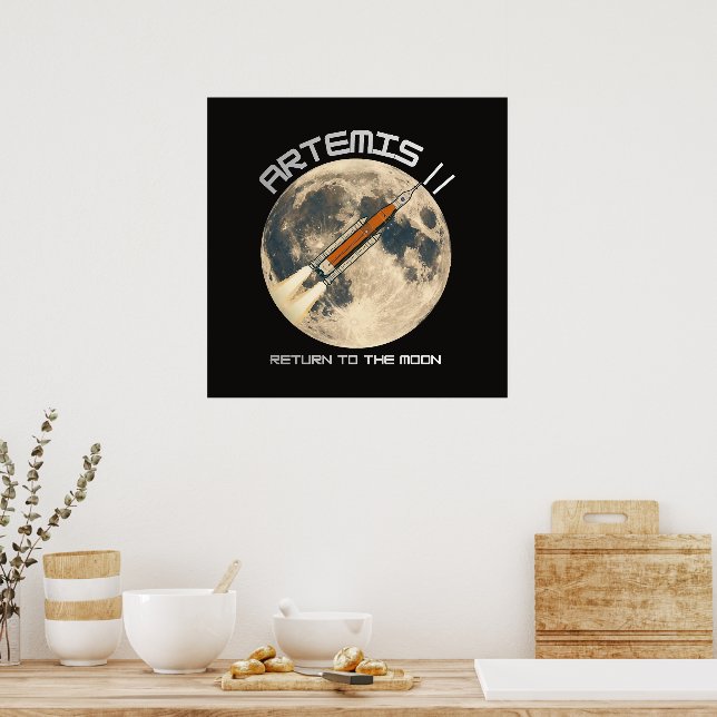Artemis moon mission poster (Kitchen)