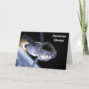 Artemis Orion SLS Moon Mission Card