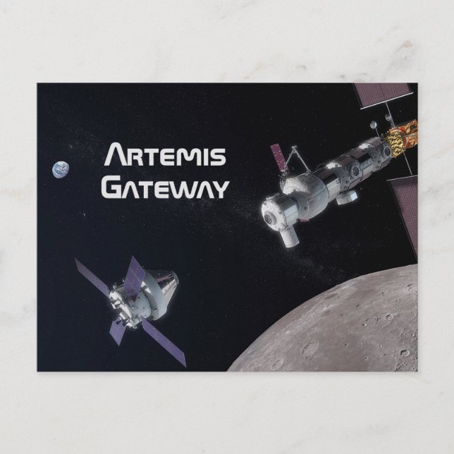 Artemis Orion SLS Moon Mission Postcard (Front)
