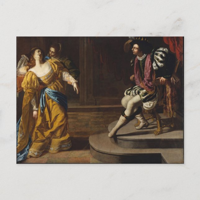 Artemisia Gentileschi Art Postcard (Front)